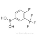 4-FLUORO-3- (TRIFLUOROMETHYL) ACIDO FENILBORONICO CAS 182344-23-6